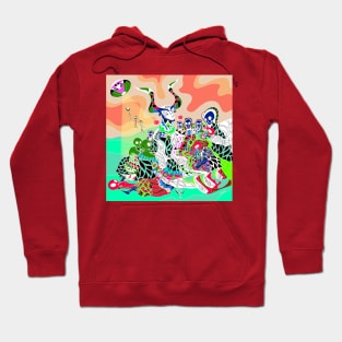 alien warfare in coven witch art in goya remix Hoodie